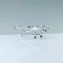 Swarovski Crystal Figurine, Rhodium Airplane
