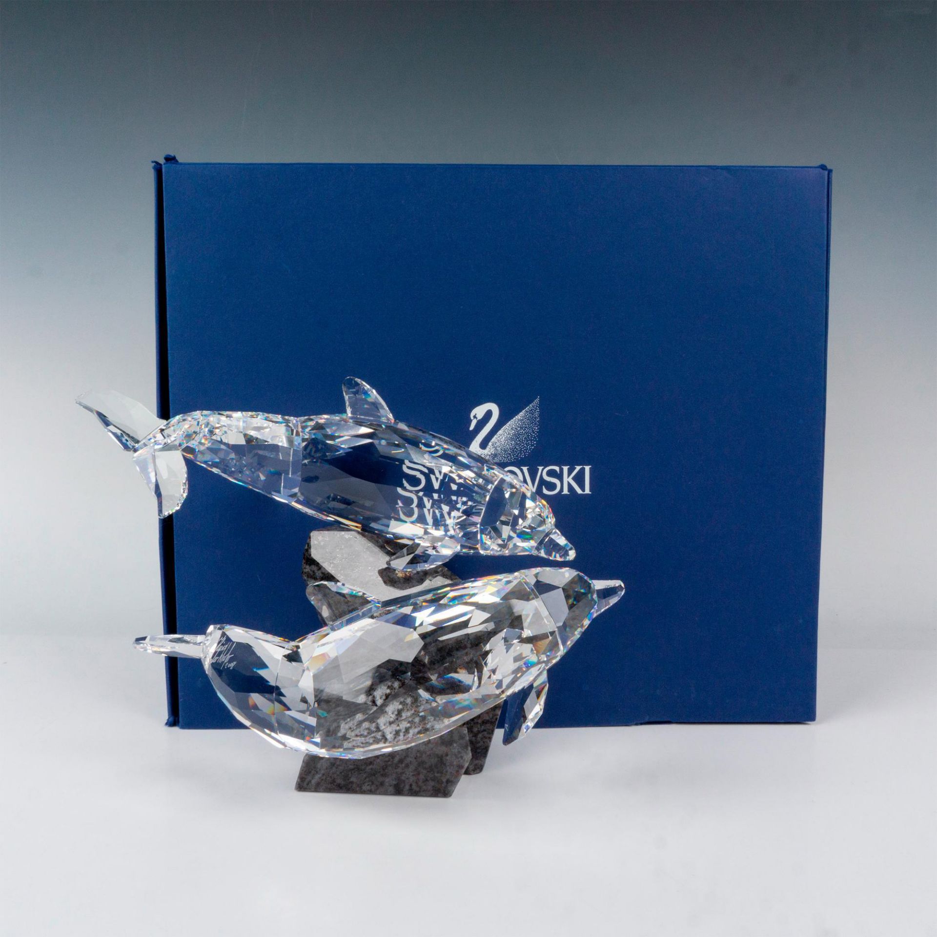 Swarovski Crystal Figurine, Dolphins - Image 4 of 4