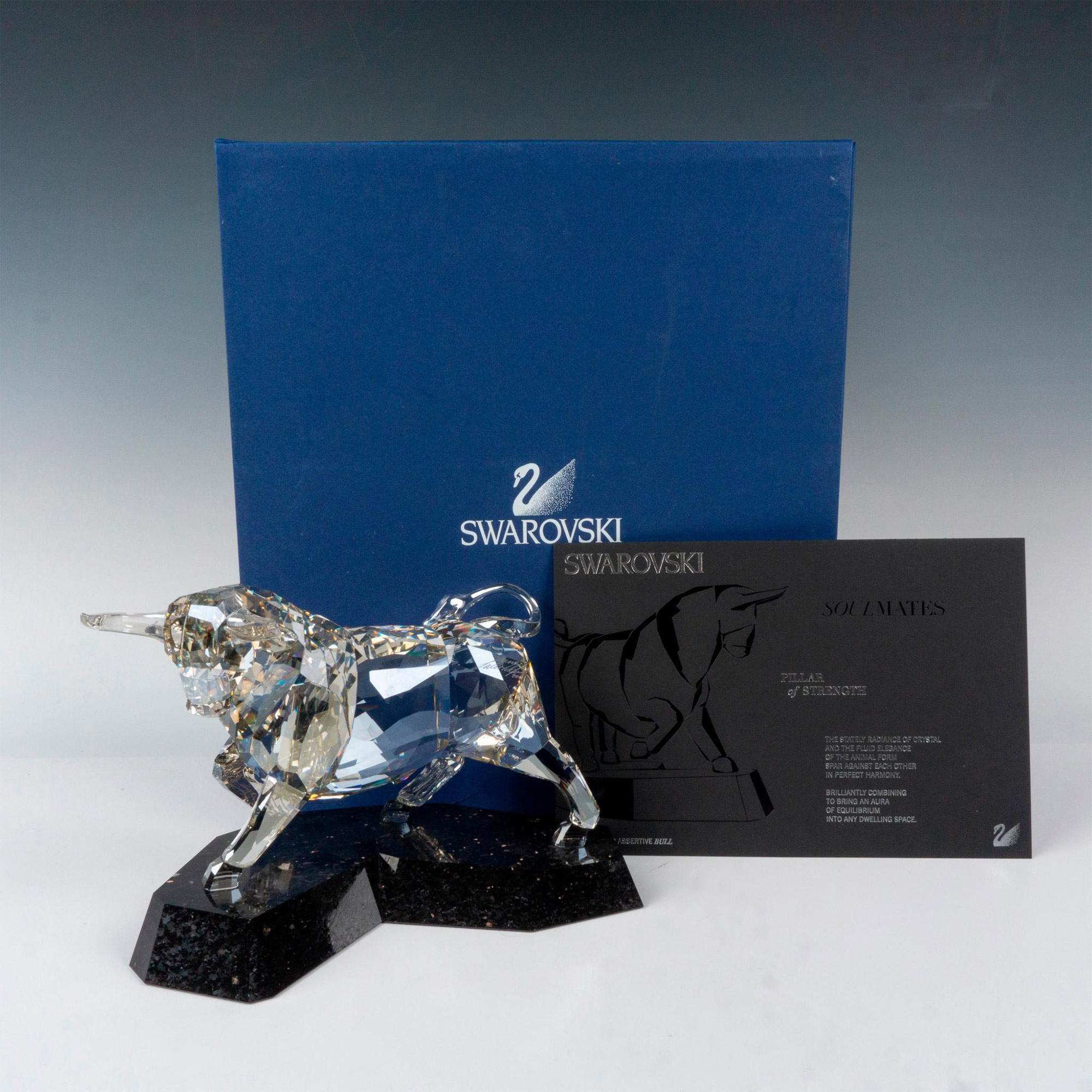 Swarovski Crystal Figurine, Soulmates, Bull - Image 4 of 4