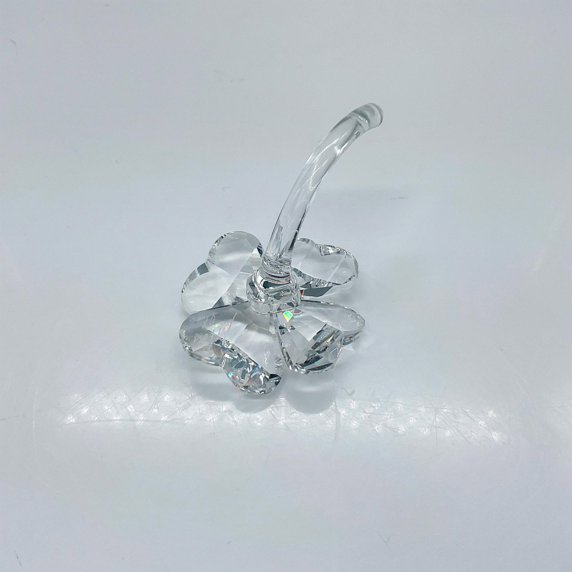 Swarovski Crystal Figurine, Four Leaf Clover Signed - Image 3 of 3