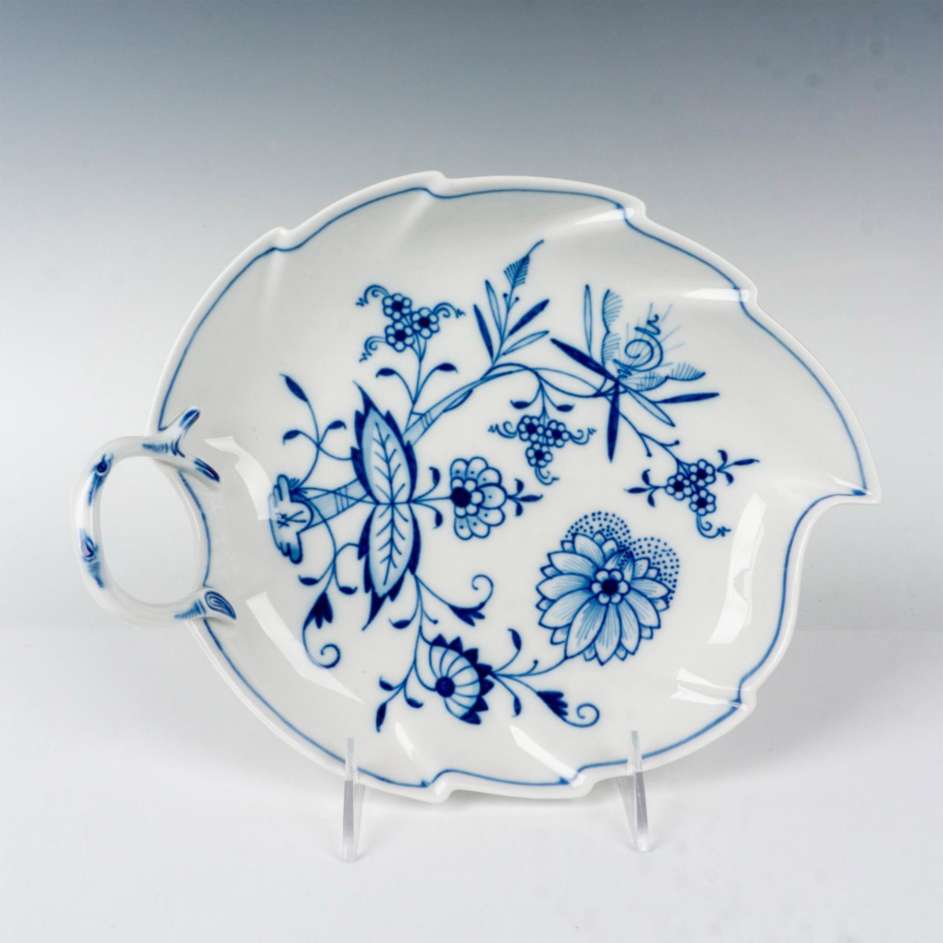 Meissen Porcelain Leaf Dish, Blue Onion - Bild 2 aus 3