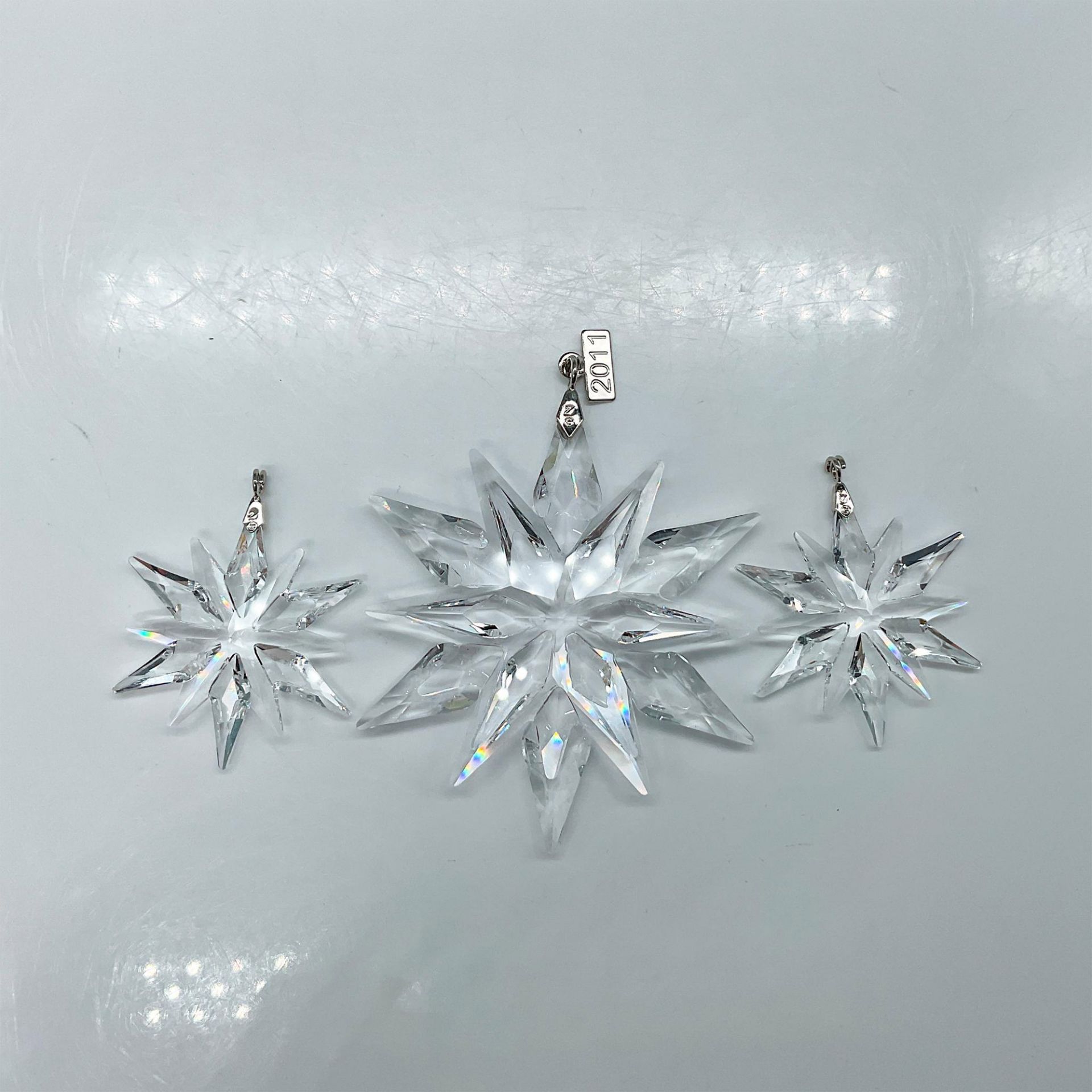 Swarovski Crystal 2011 Christmas Ornament Set - Image 2 of 3
