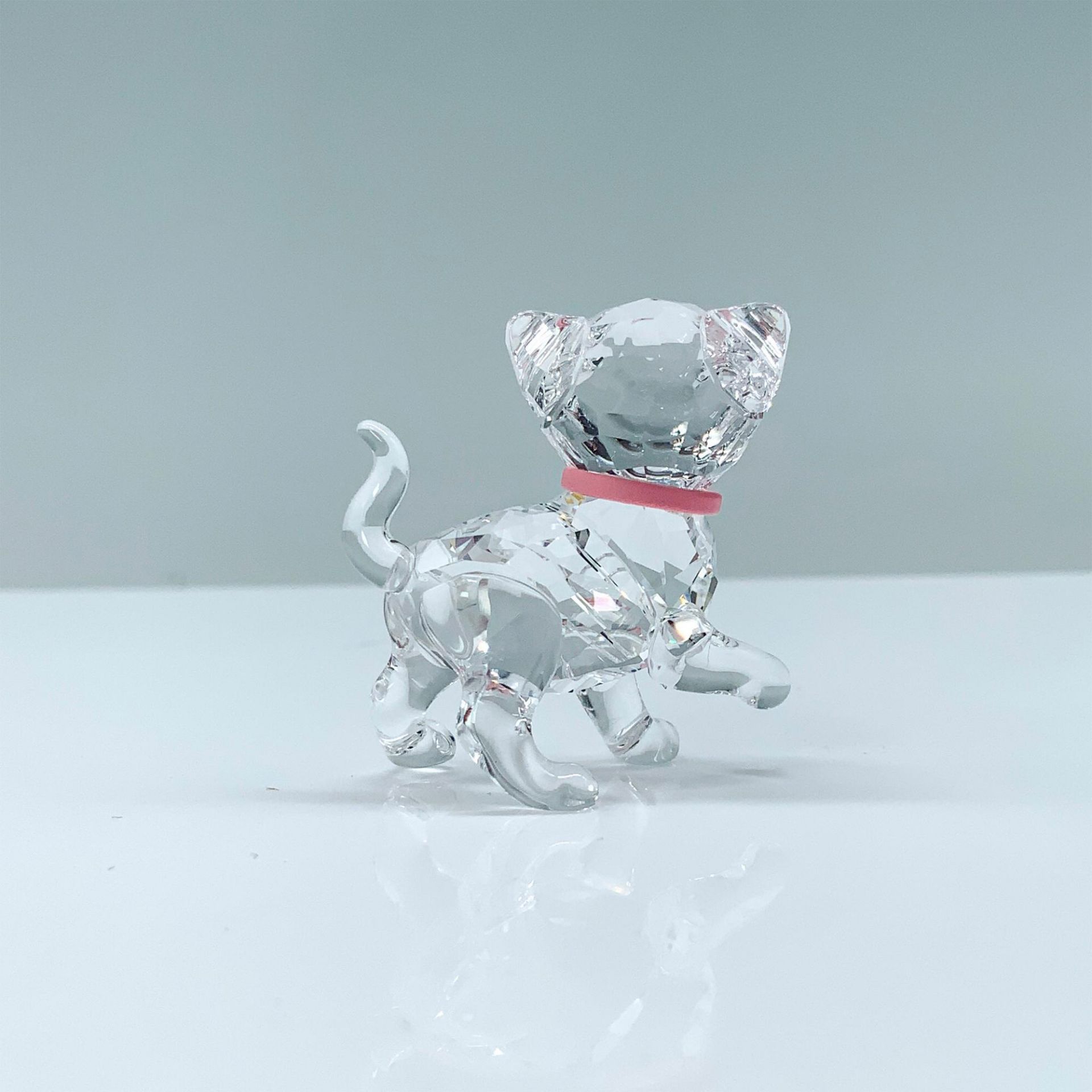 Swarovski Crystal Figurine, Pink Collar Kitten - Image 2 of 4