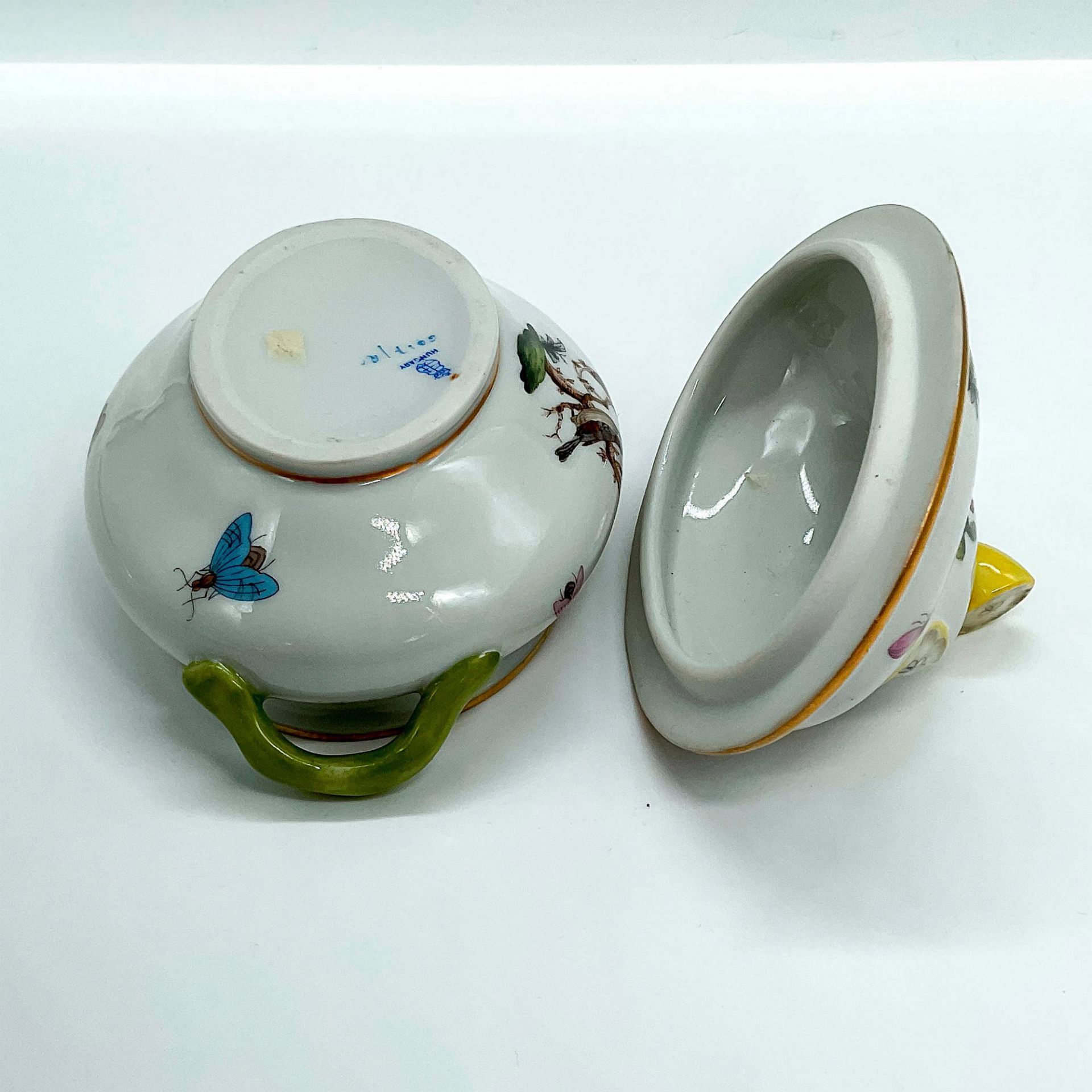 Herend Porcelain Mini Tureen, Rothschild Bird - Image 3 of 3