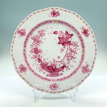 Herend Indian Basket Raspberry Dinner Plate