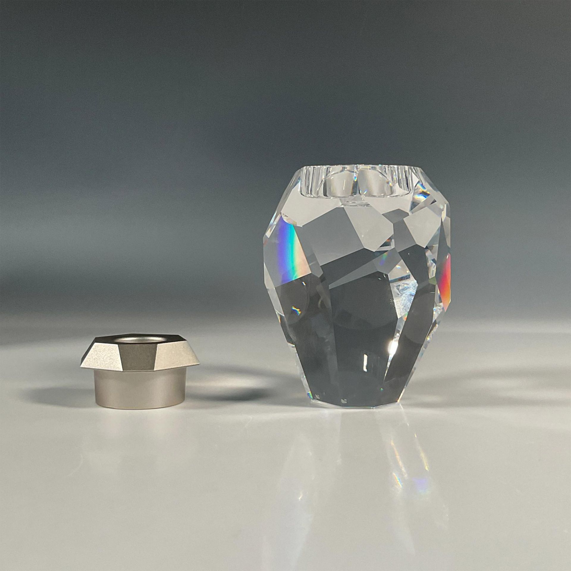 Swarovski Crystal Candleholder, Silex - Image 3 of 4