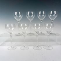 8pc Rosenthal Studio-Line White Wine Glasses, Maitre Pattern