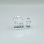 Swarovski Silver Crystal Figurines, Crystal City Houses Set