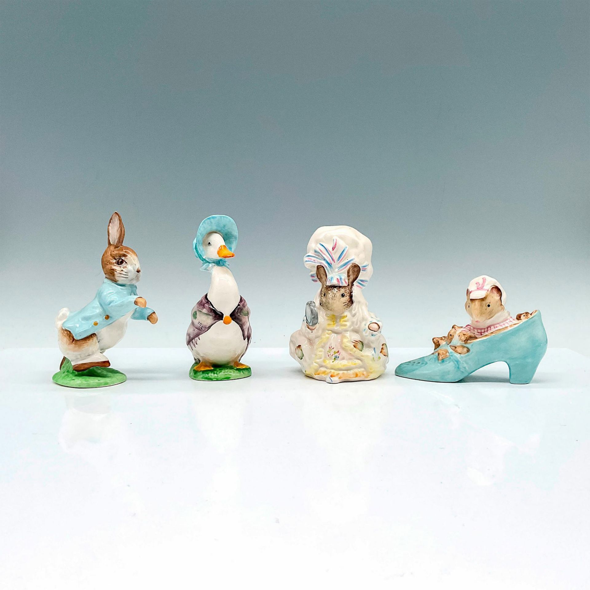 4pc Beatrix Potter Peter Rabbit Figurines