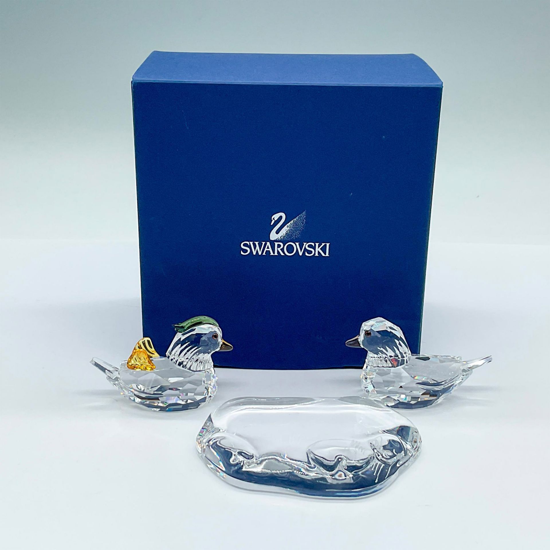 Swarovski Crystal Figurines, Mandarin Ducks Signed - Image 2 of 4