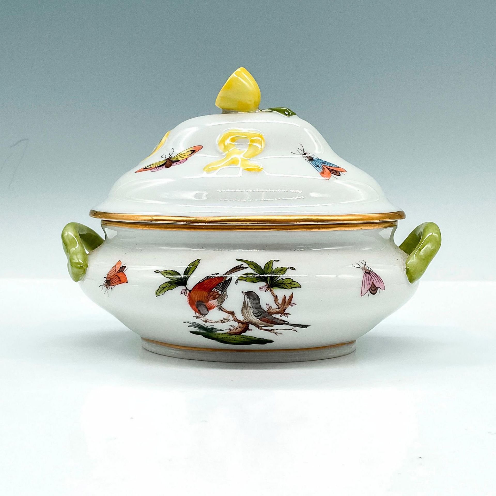 Herend Porcelain Mini Tureen, Rothschild Bird - Image 2 of 3