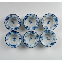 6pc German Porcelain Open Salt Cellars