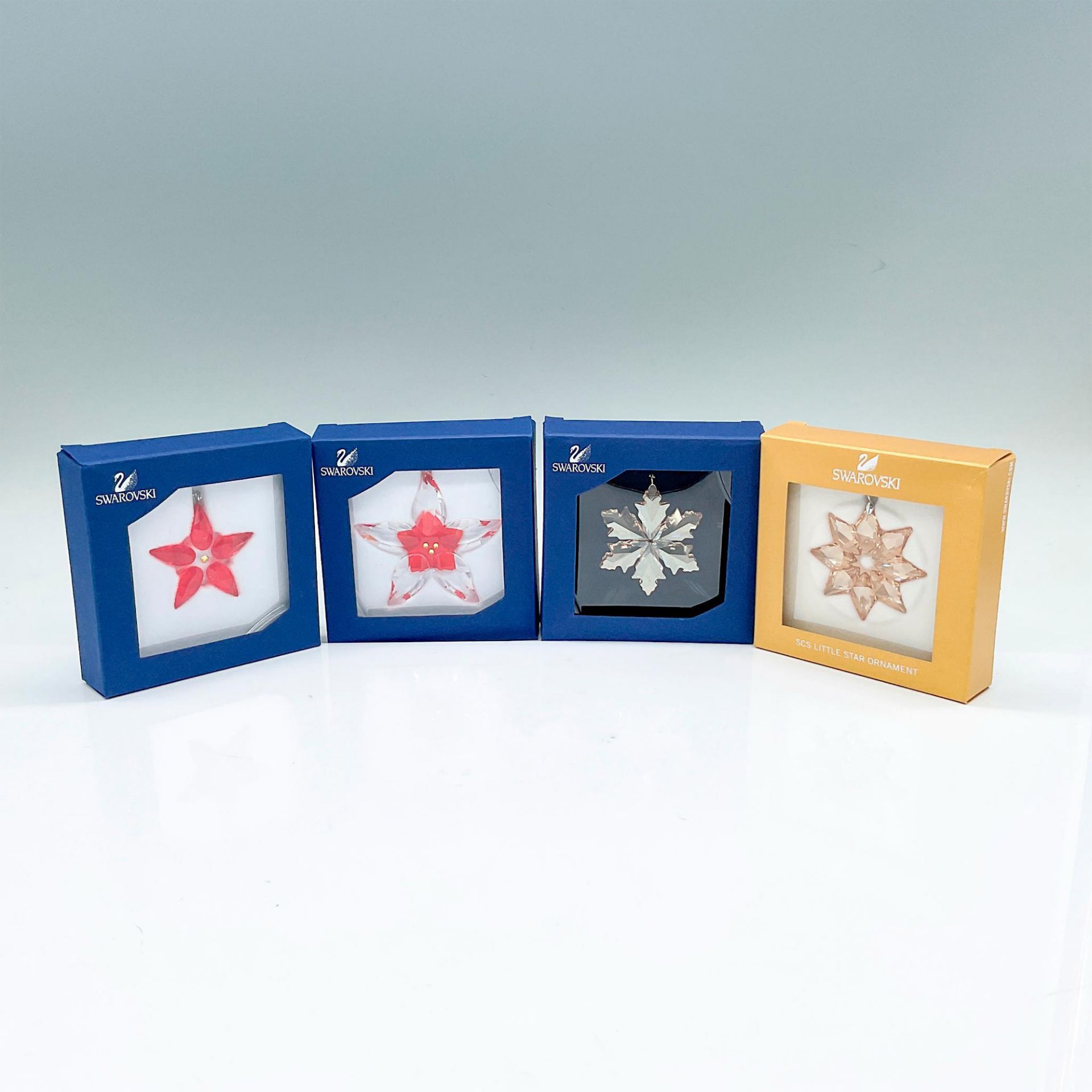 4pc Swarovski Crystal Christmas Ornaments - Image 3 of 3