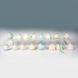 16pc Lladro Porcelain Bells + Ornaments