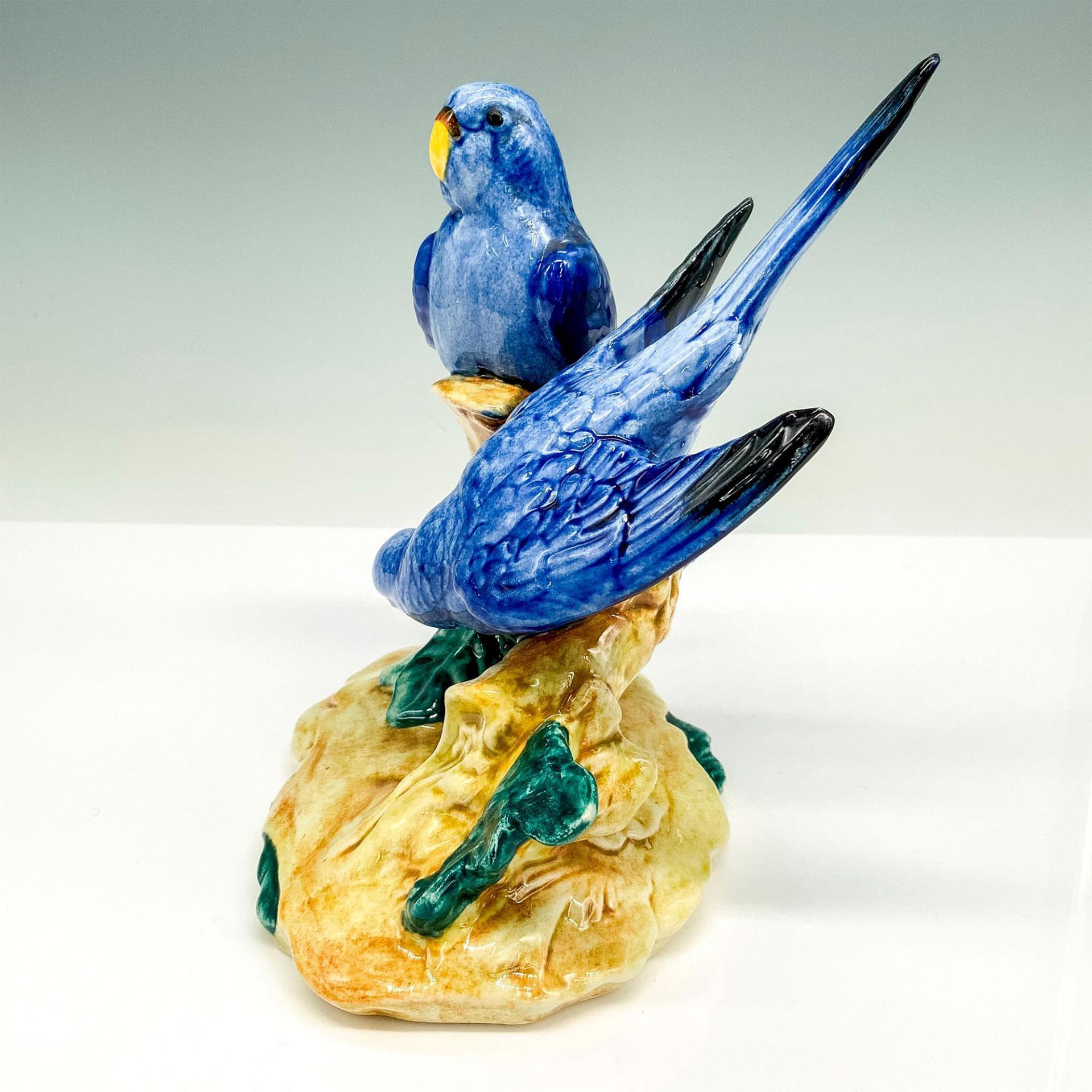 Stangl Pottery Bird Figurine, Double Blue Parakeets 3582 - Bild 3 aus 5