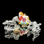 5pc Rocking Horse Grouping, Crystal Figurines & Ornament