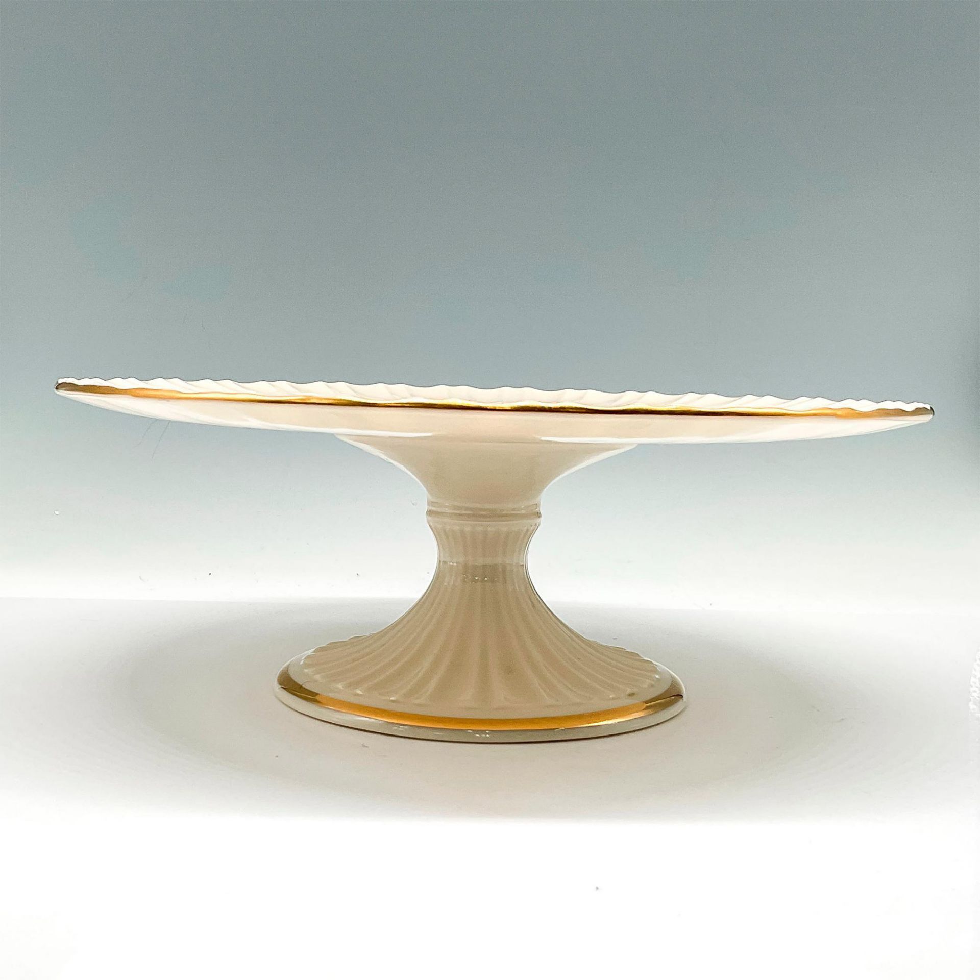 Lenox Bone China Cake Stand with 24Kt Gold Accents - Image 2 of 3