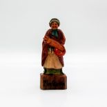 Hand Painted Dickens Miniature Wooden Carving, Mrs. Gamp