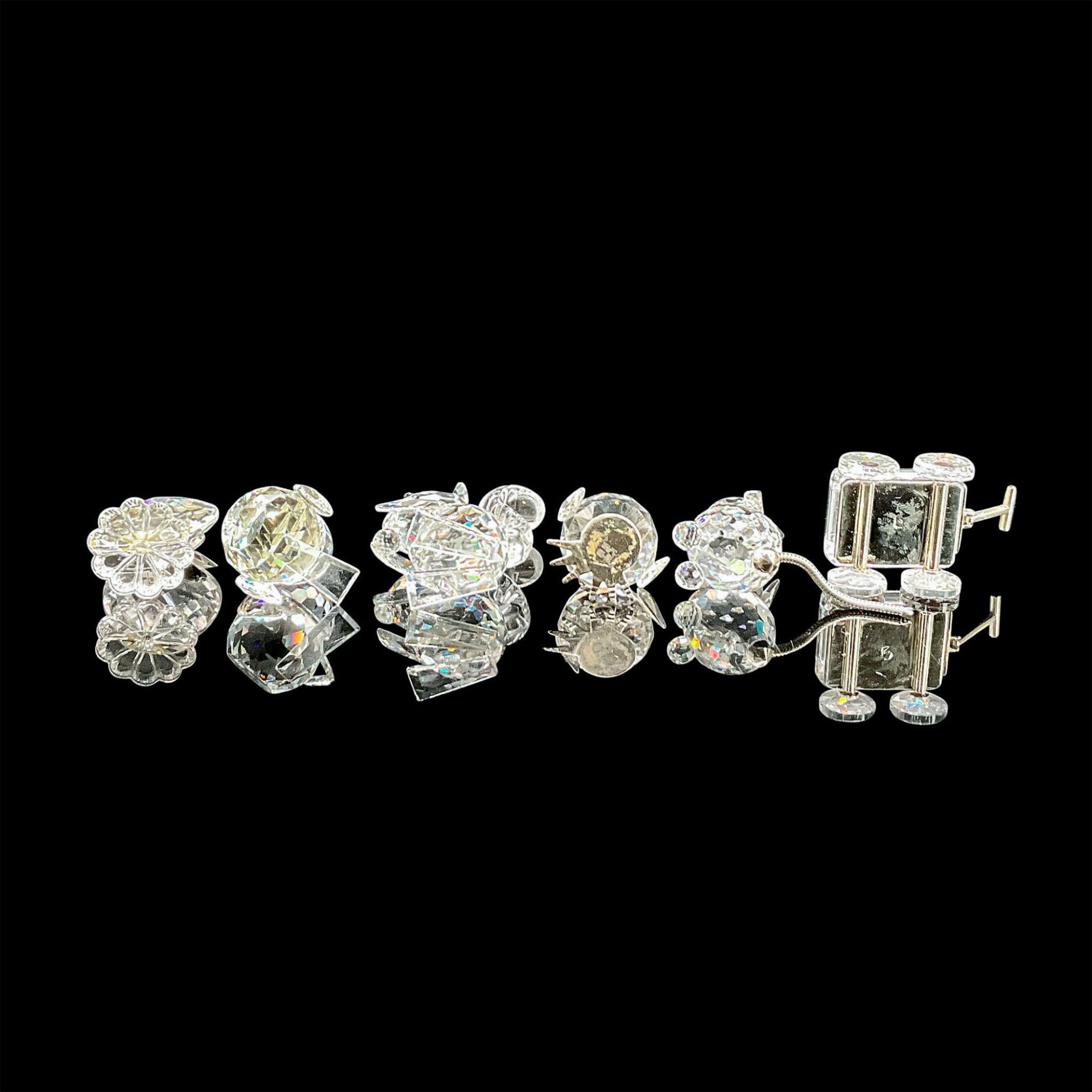6pc Swarovski Silver Crystal Figurines, Various Animals - Image 3 of 3