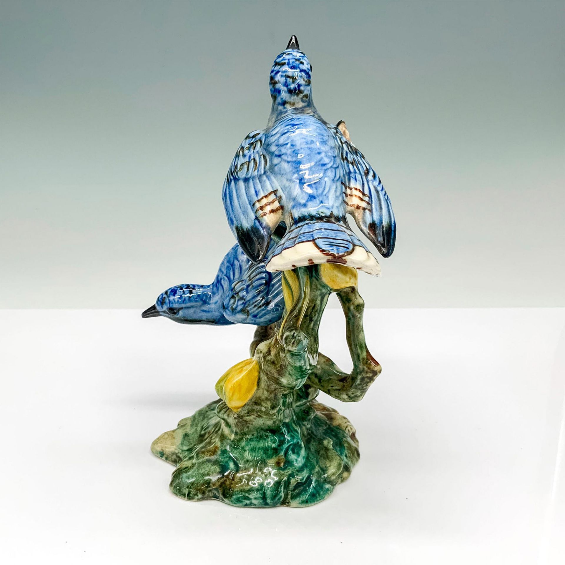 Stangl Pottery Bird Figurine, Double Blue Birds 3276D - Image 4 of 5