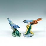 2pc Stangl Pottery Figurines, Parula Warbler & Blue Vireo