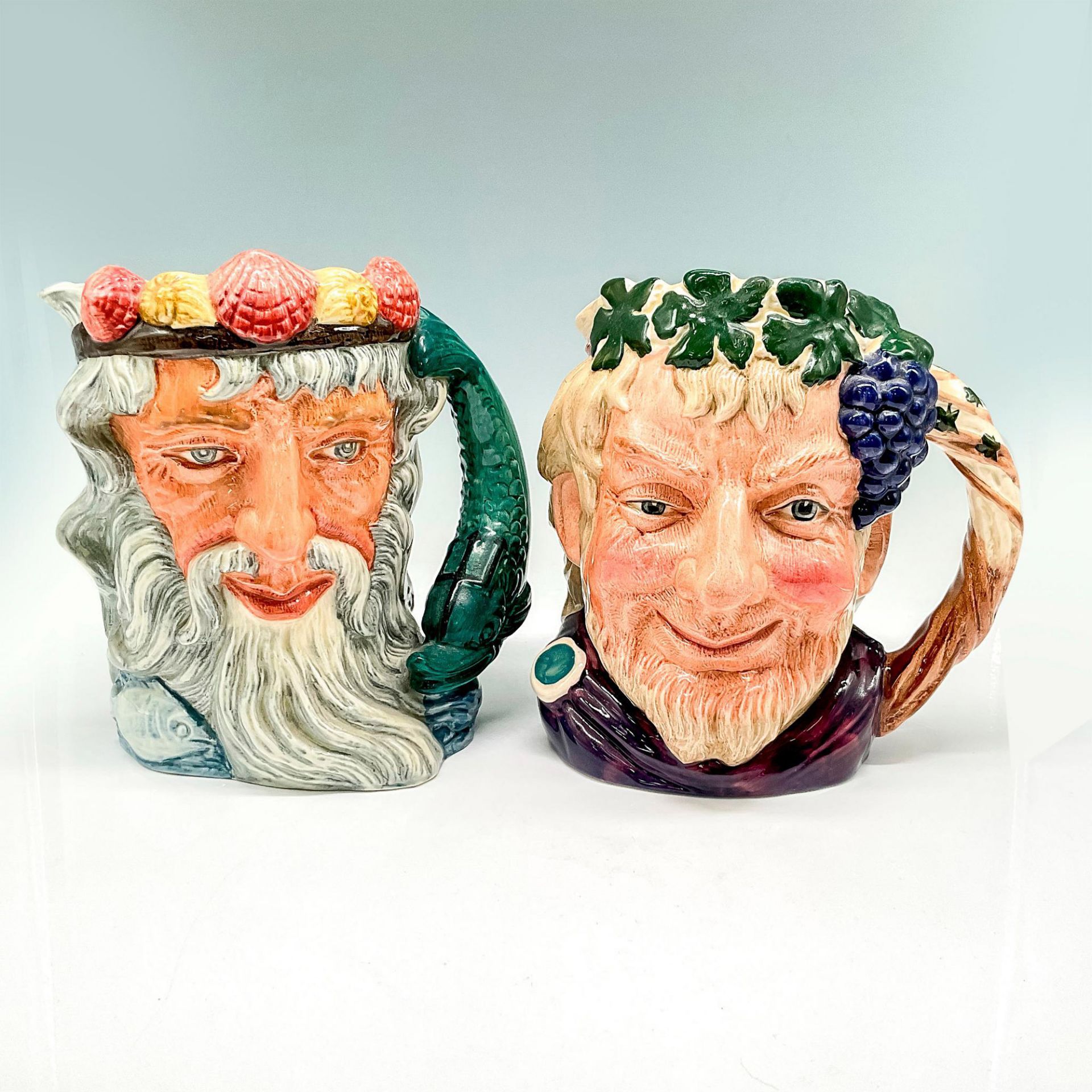 2pc Royal Doulton Large Character Jugs