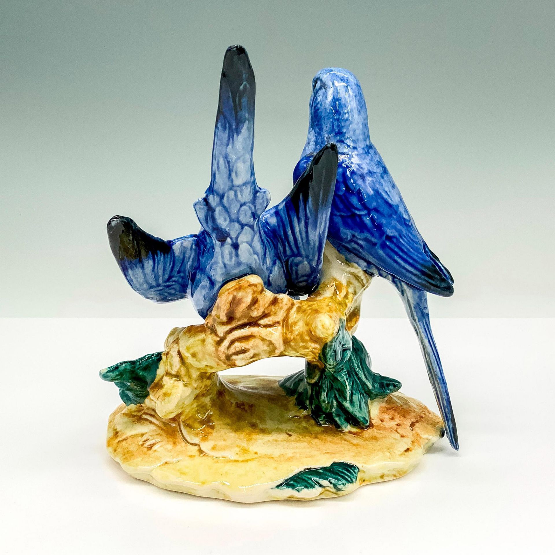 Stangl Pottery Bird Figurine, Double Blue Parakeets 3582 - Bild 4 aus 5