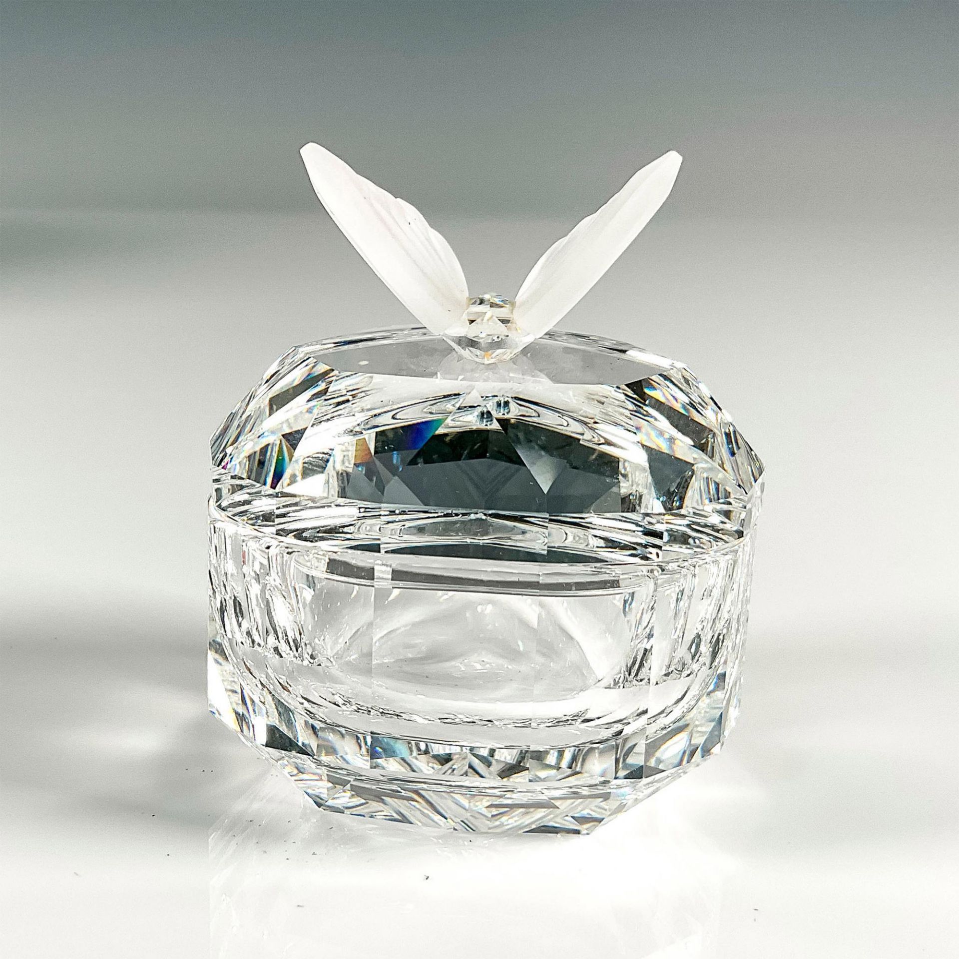 Swarovski Silver Crystal Treasure Box, Heart Butterfly - Image 2 of 4