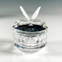 Swarovski Silver Crystal Treasure Box, Heart Butterfly