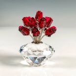 Swarovski Crystal Figurine, Vase of Roses