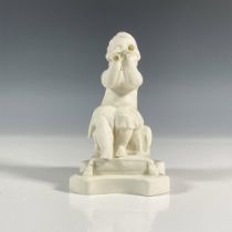 Belleek Porcelain Figurine, Minstrel with Pipes