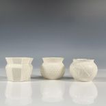 3pc Belleek Porcelain Collectors Society Bowls