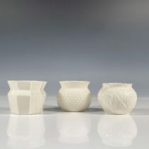 3pc Belleek Porcelain Collectors Society Bowls