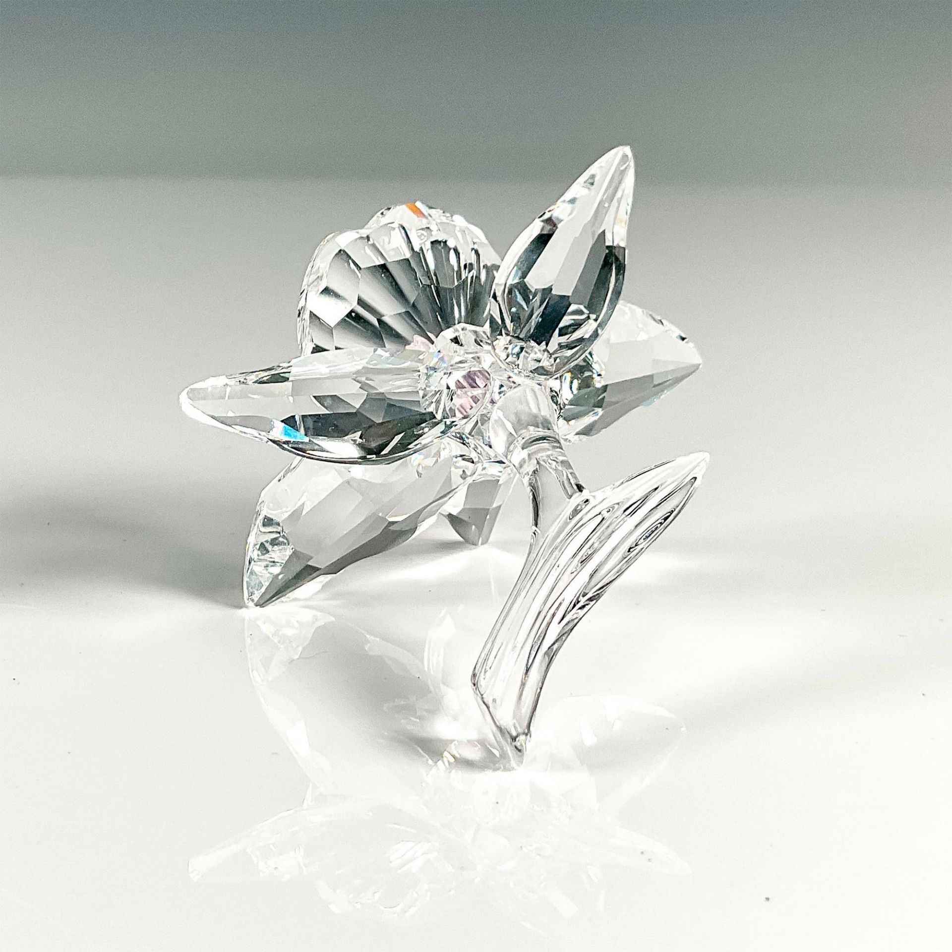 Swarovski Silver Crystal Figurine, Orchid Pink - Image 3 of 4