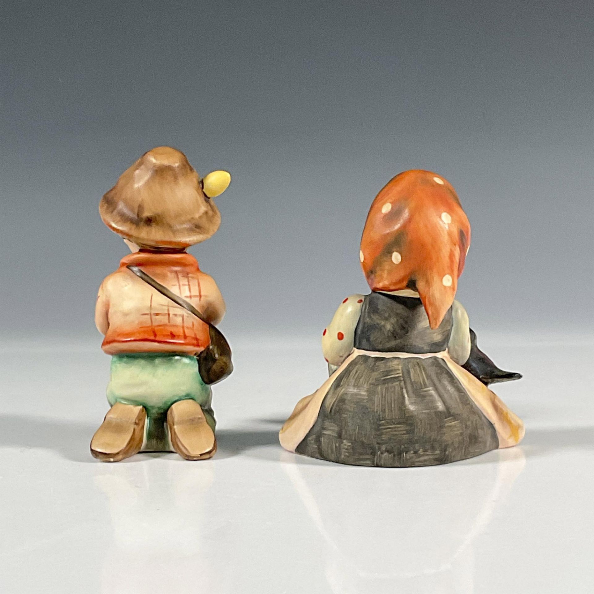 2pc Goebel Hummel Figurines, Happy Pastime, Little Tooter - Image 3 of 4