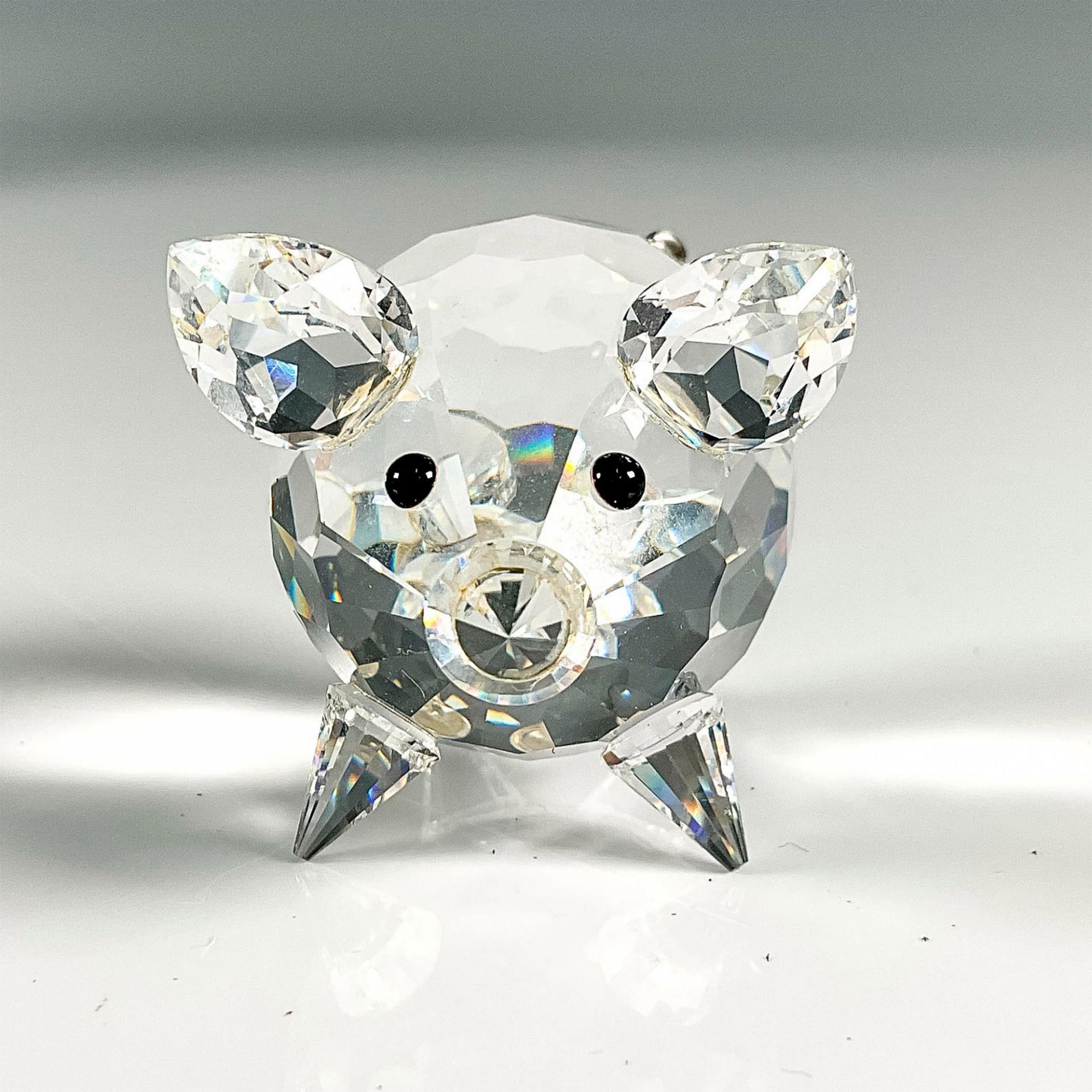 Swarovski Silver Crystal Figurine, Pig