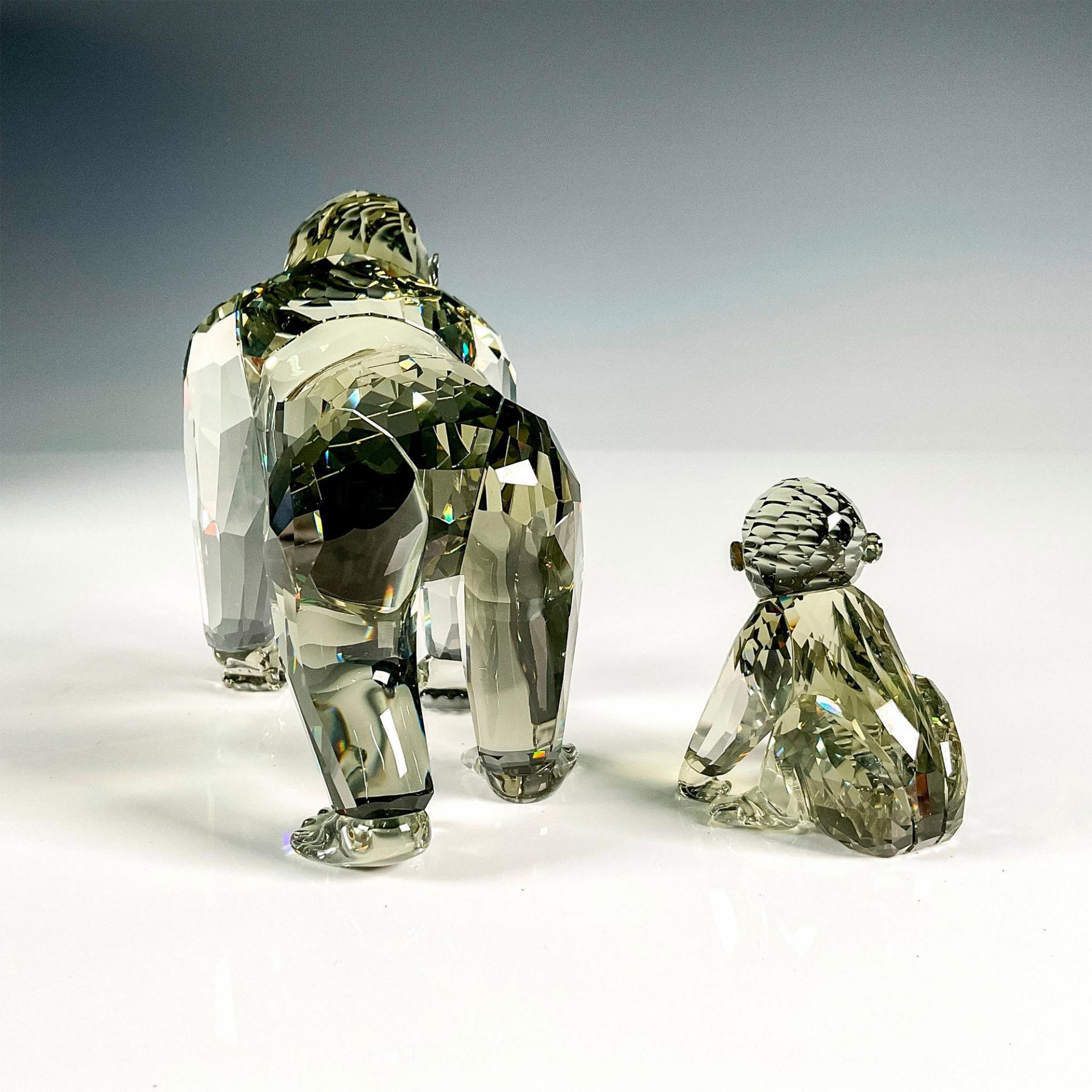 Swarovski Crystal Figurines, Gorillas - Image 2 of 4