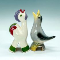 2pc Vintage Ceramic Pie Birds
