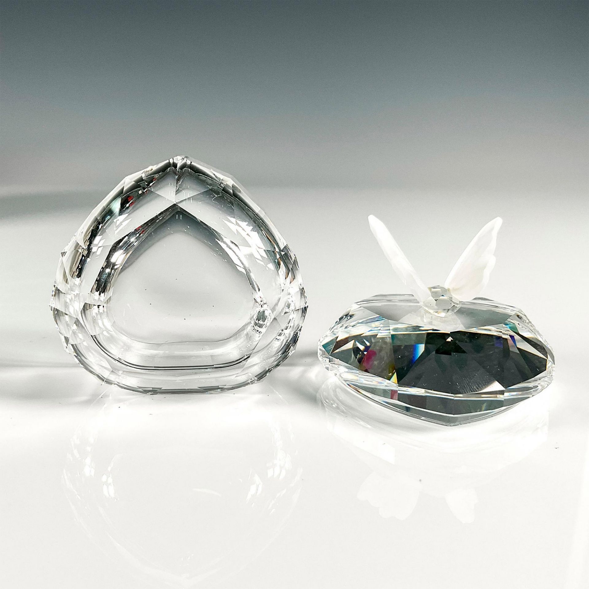 Swarovski Silver Crystal Treasure Box, Heart Butterfly - Image 3 of 4