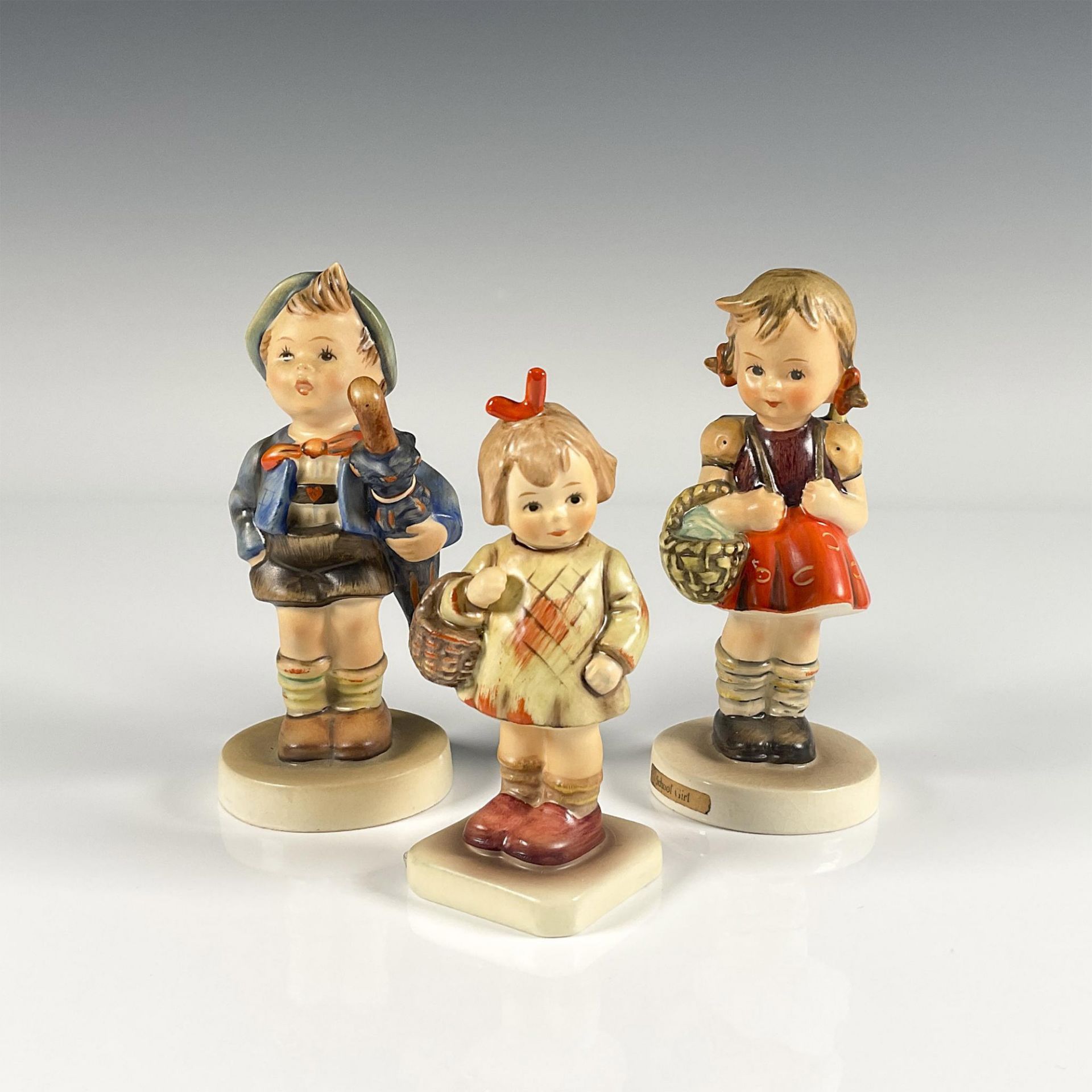 3pc Goebel Hummel Porcelain Figurines