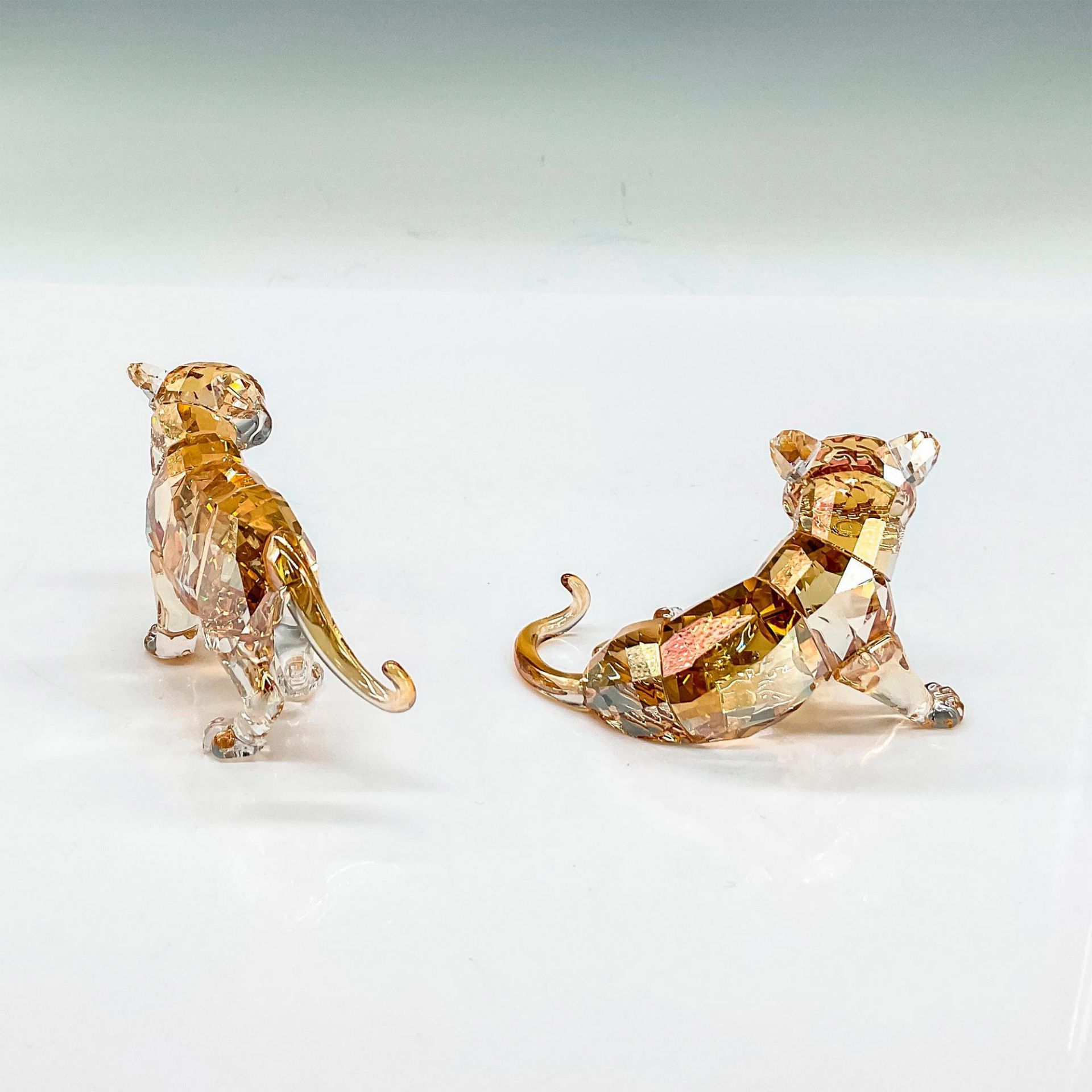 3pc Swarovski Crystal Figurines, Tiger and Cubs - Image 6 of 8