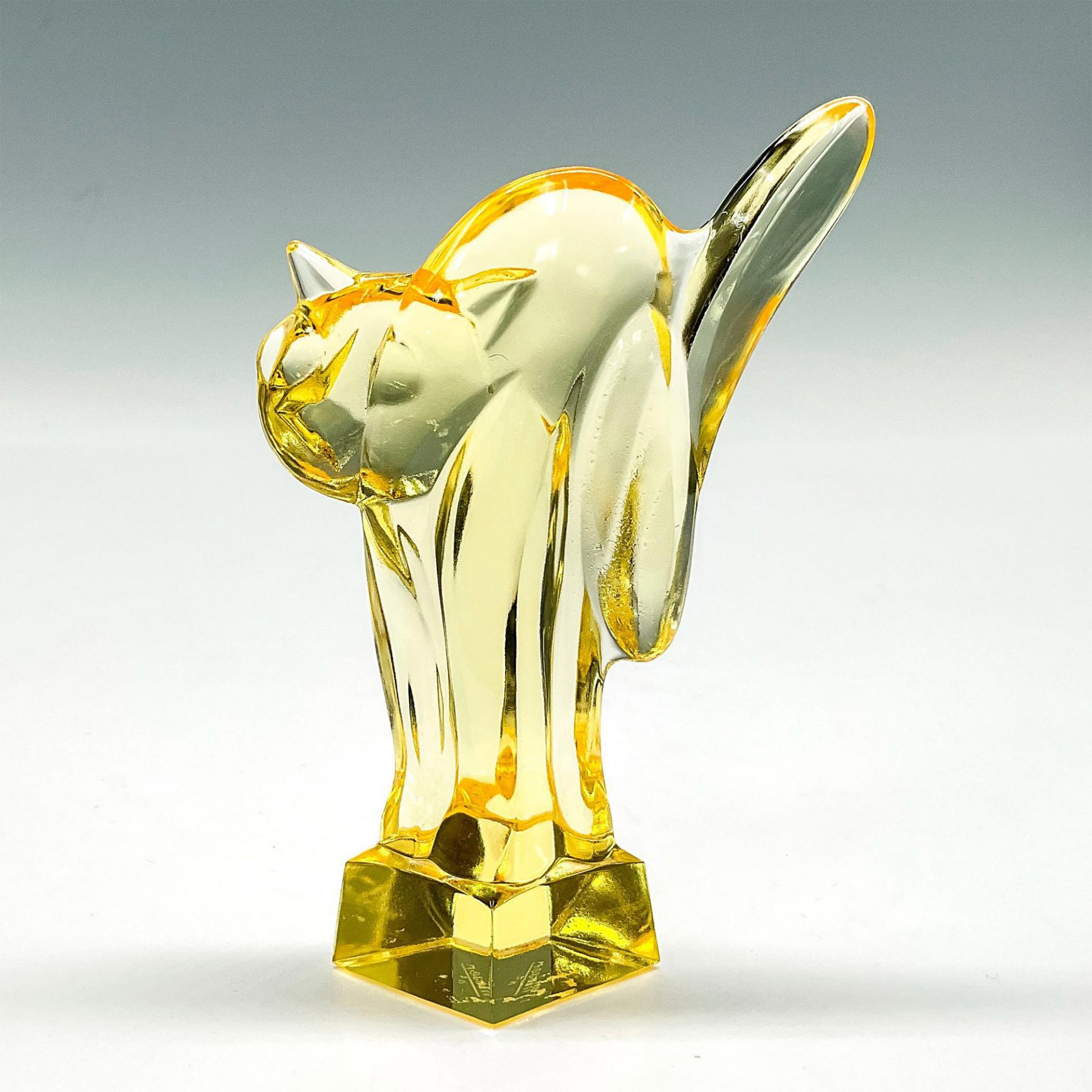 Moser Crystal Art Glass Figurine, Cat - Image 2 of 3