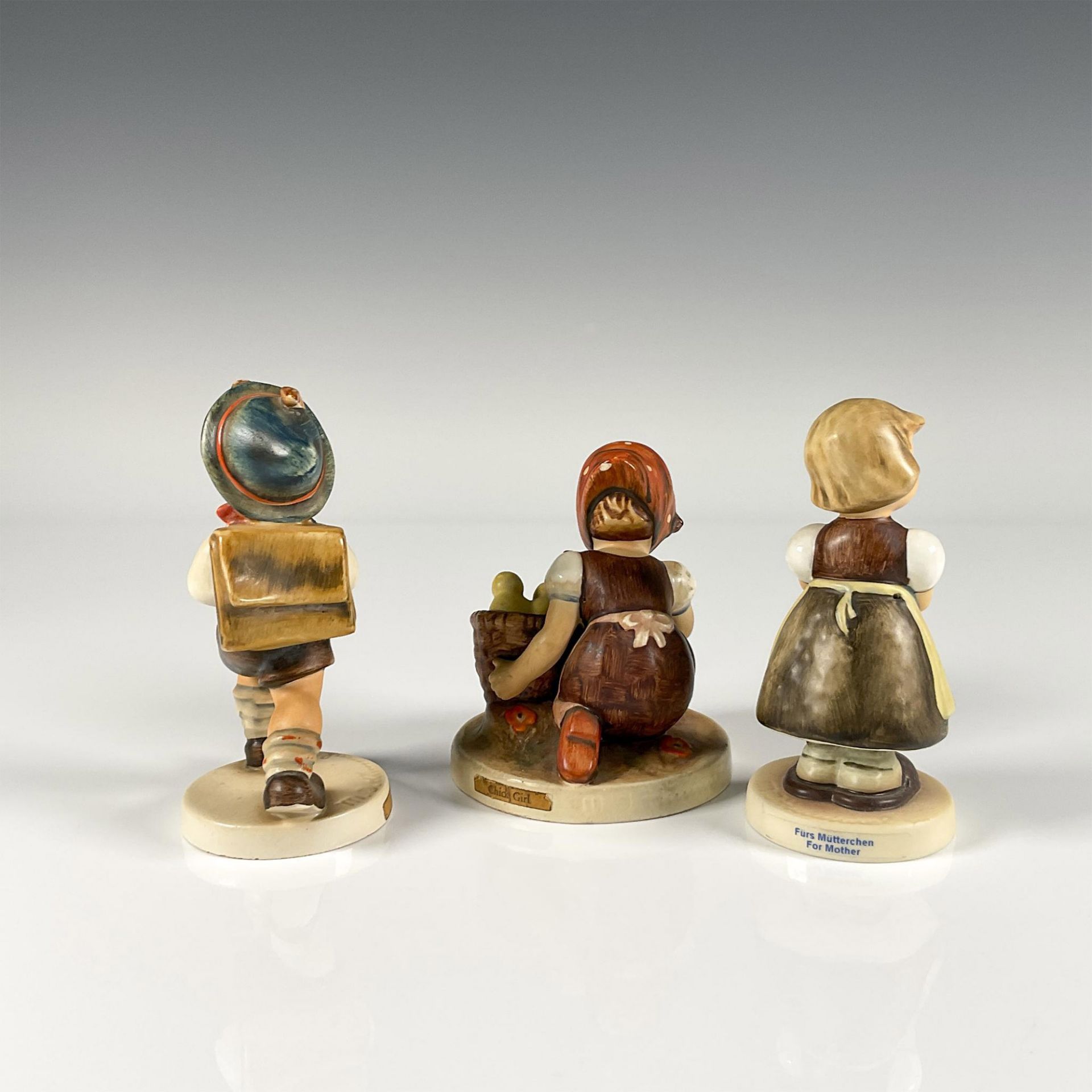 3pc Goebel Hummel Porcelain Figurines - Image 2 of 3
