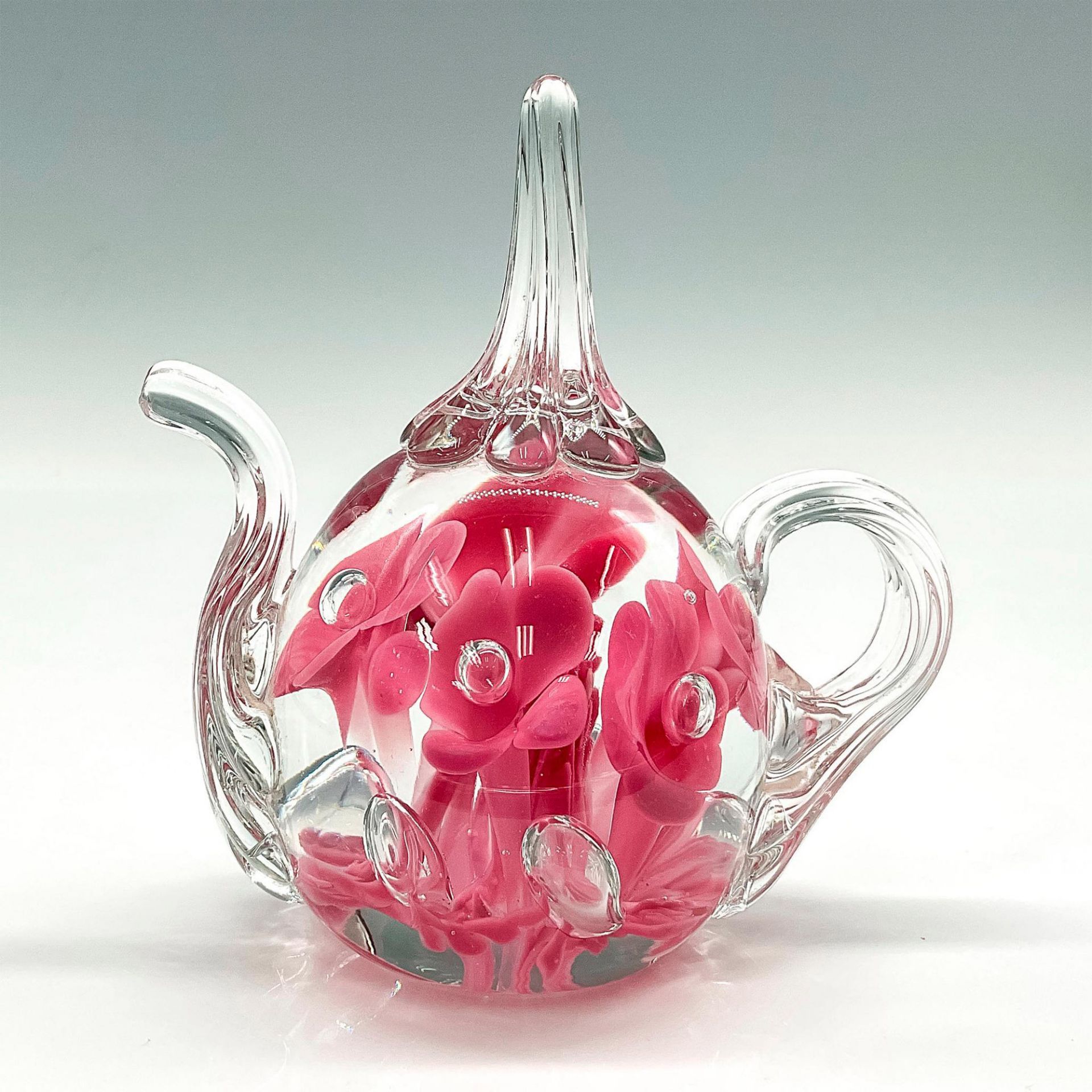 Vintage St. Clair Art Glass Teapot Paperweight