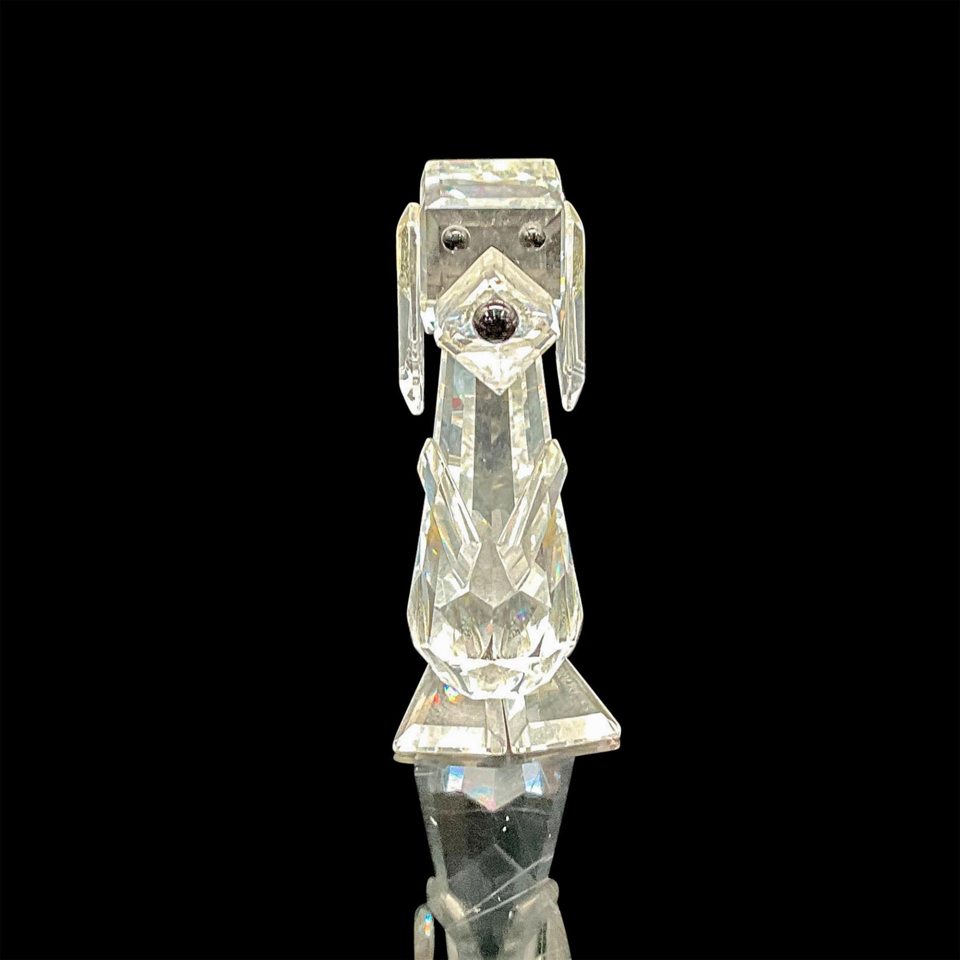 Swarovski Silver Crystal Figurine, Standing Dog Pluto
