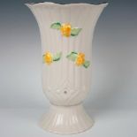 Belleek Pottery Porcelain Floral Vase