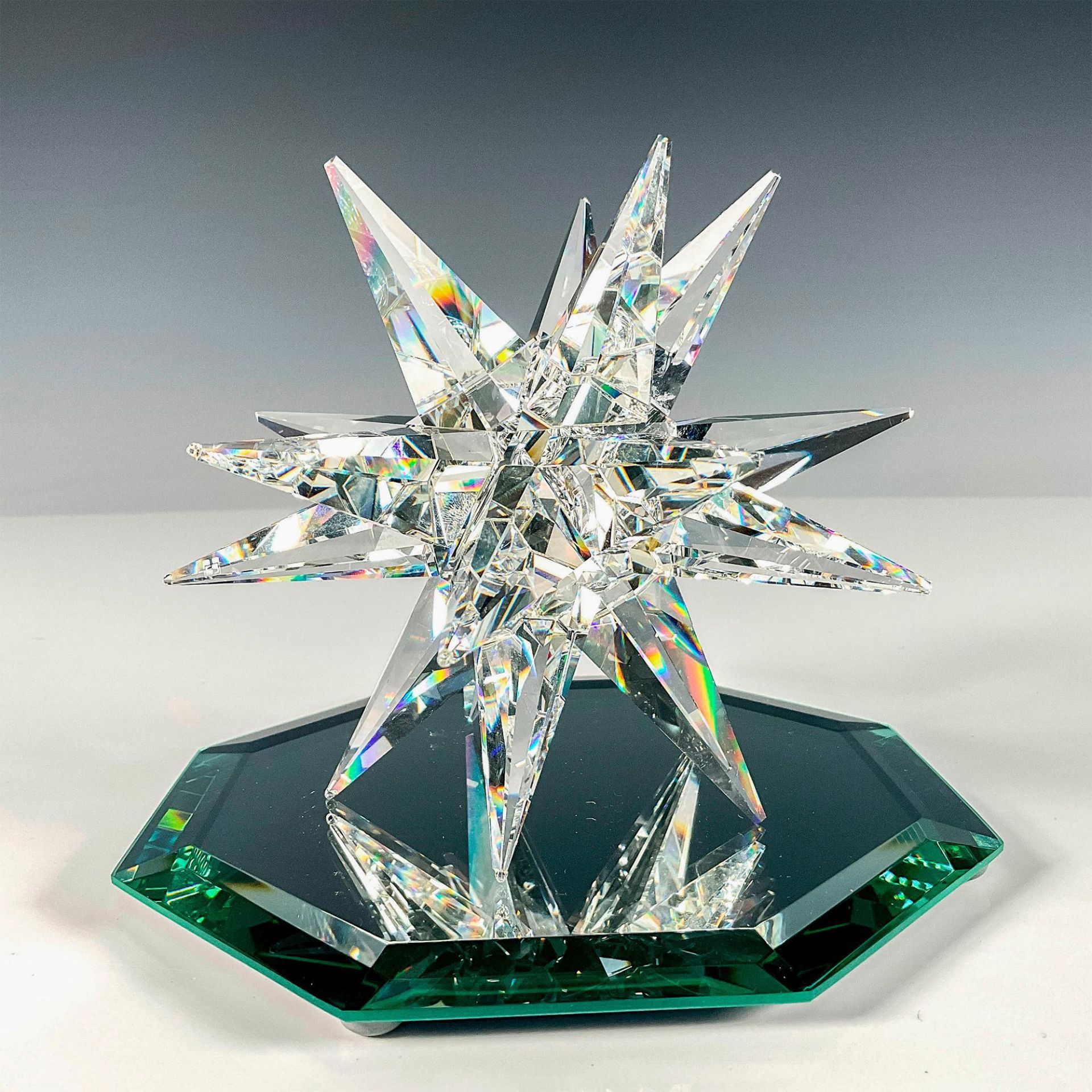 2pc Swarovski Crystal Candleholder + Base, Star - Image 3 of 4