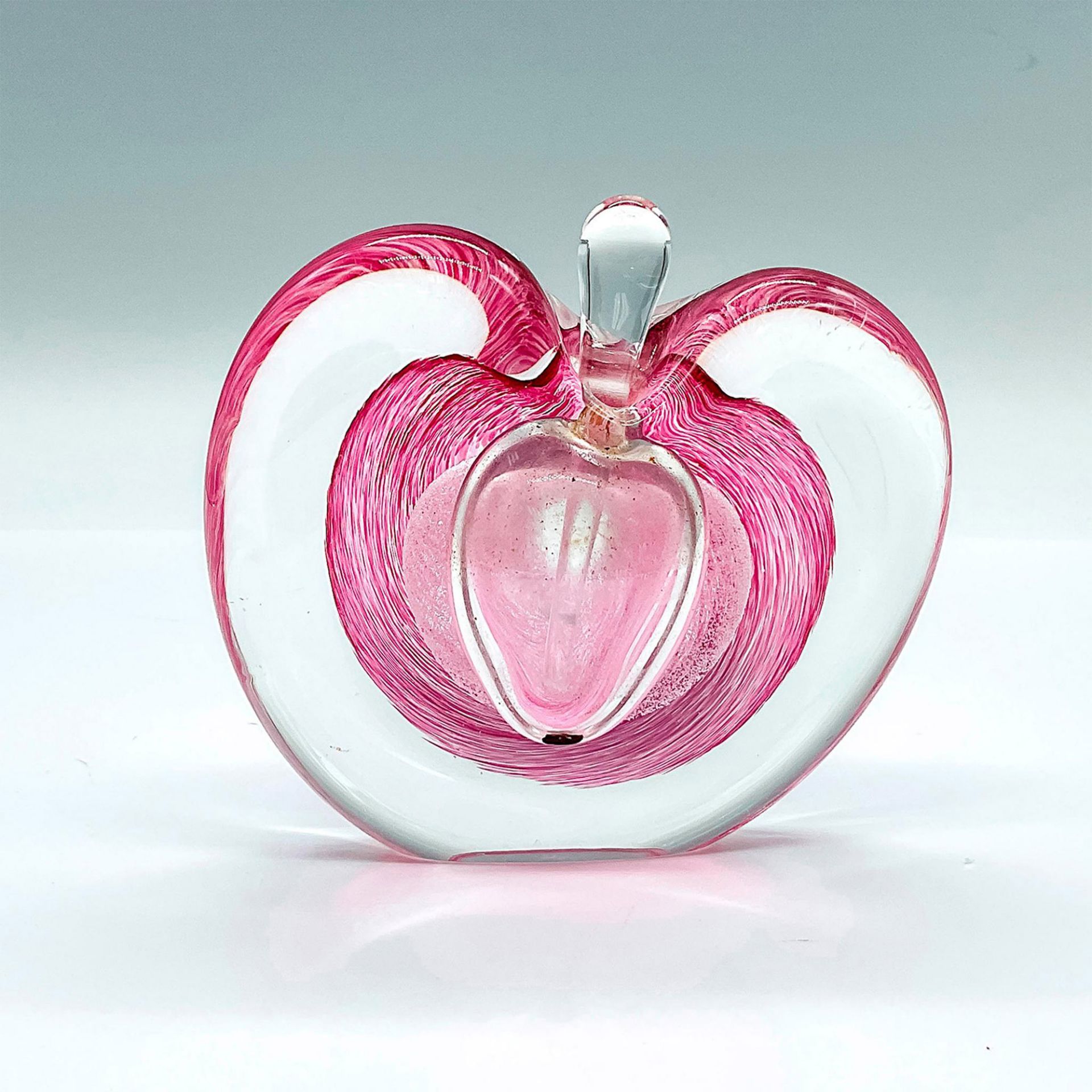 Art Studio Glass Heart Shaped Perfume Bottle