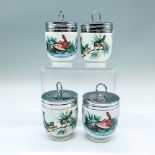 4pc Royal Worcester Porcelain Egg Coddlers