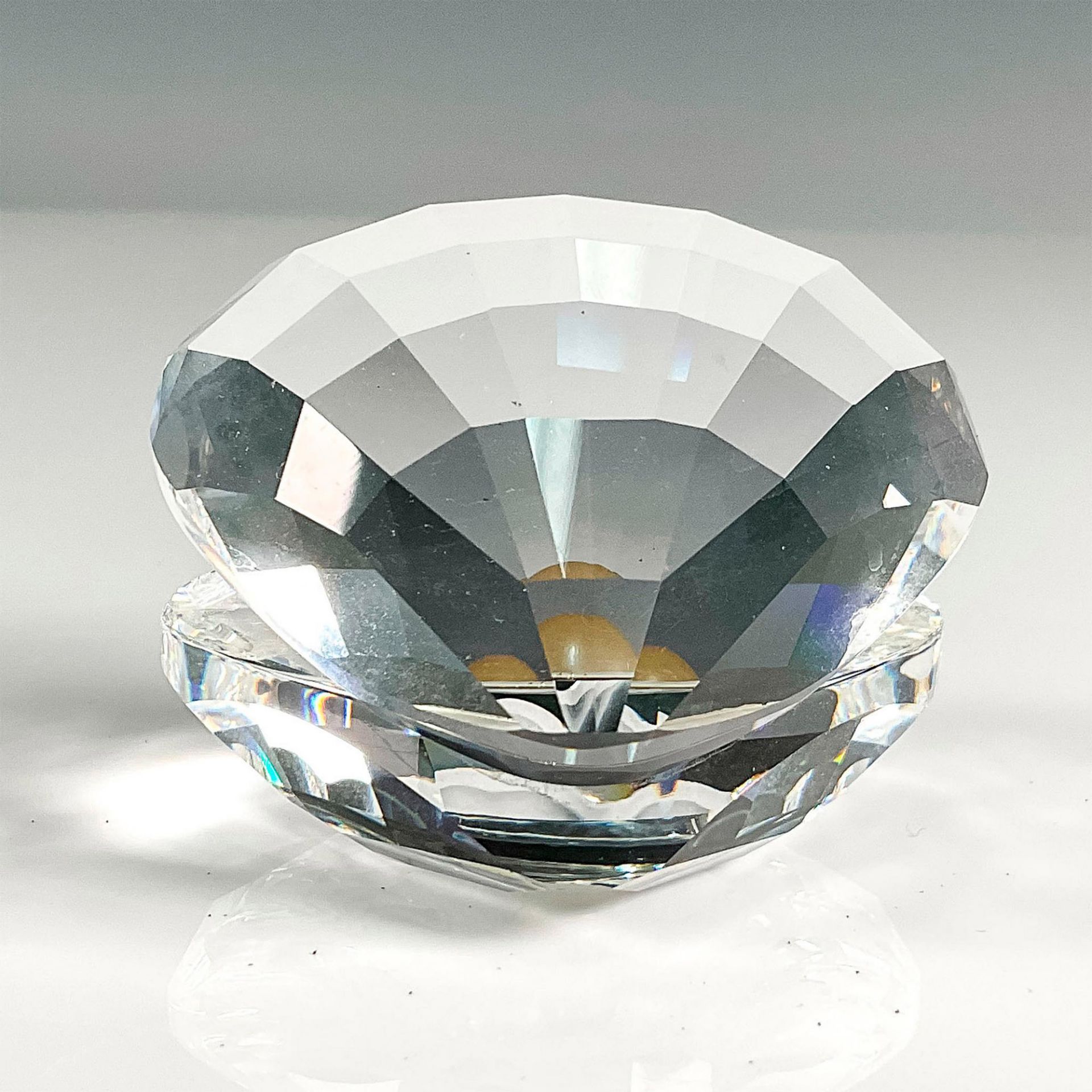 Swarovski Silver Crystal Figurine, Clam Shell w/ Pearl - Image 2 of 4
